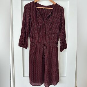 GAP Black Dress with red hearts